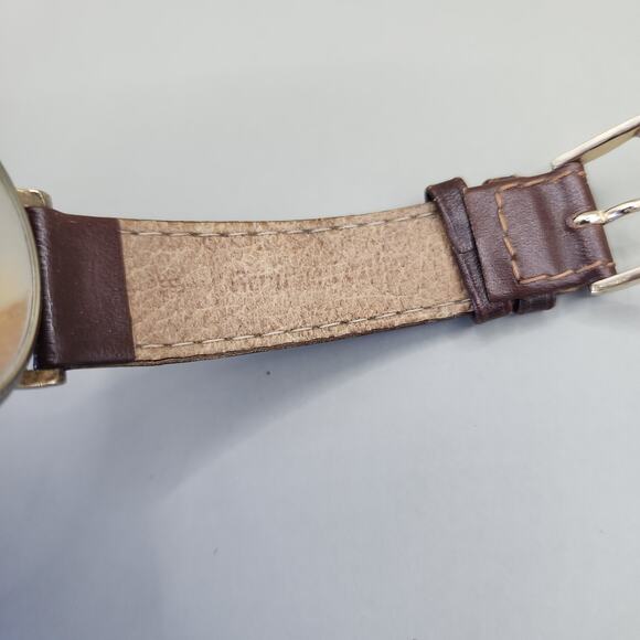 Jacques Edho Paris Quartz Watch Gold Hands Spiedel Moon phase - Picture 8 of 10